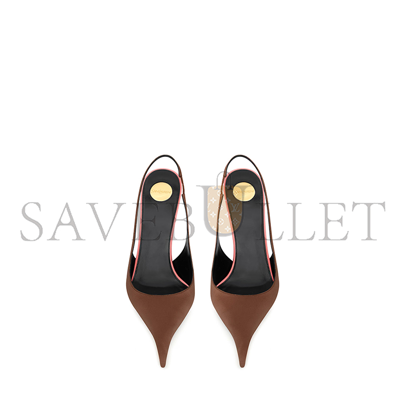 Y51 deroche slingback pumps in satin crepe 8591049qnag2621